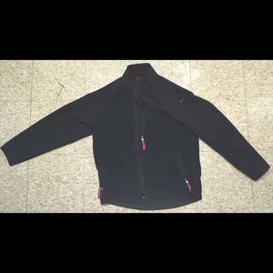 Black and Red Nike Zip Up Fleece